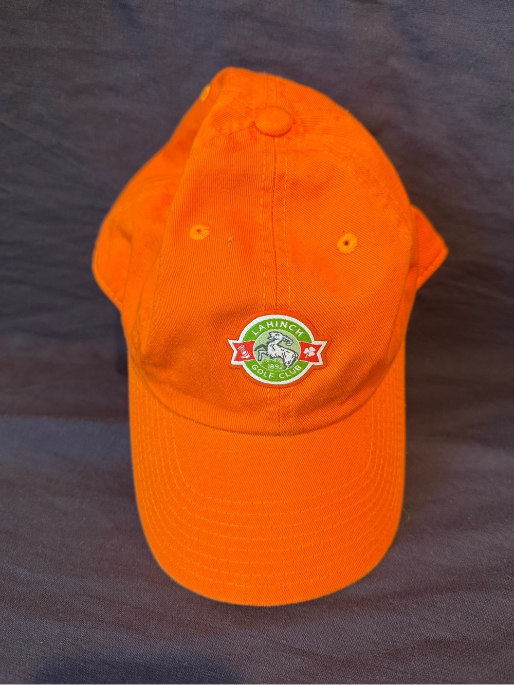 American Needle Lahinch Golf Club Orange Hat Adjustable